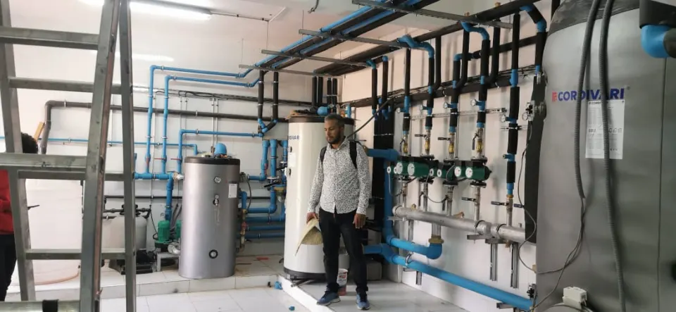 Sala técnica al final de la obra